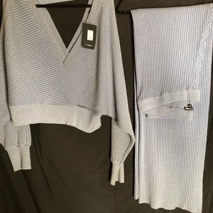 Two pice sweater pants set